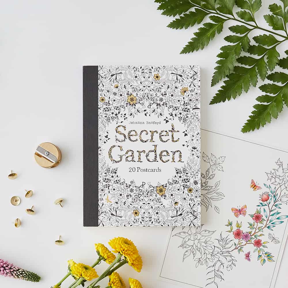Secret Garden Postcards Johanna Basford Illustrator & Colouring