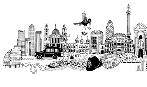 Millbank London illustration