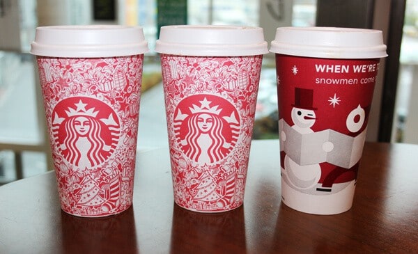 Starbucks Inky Red Cup, Johanna Basford