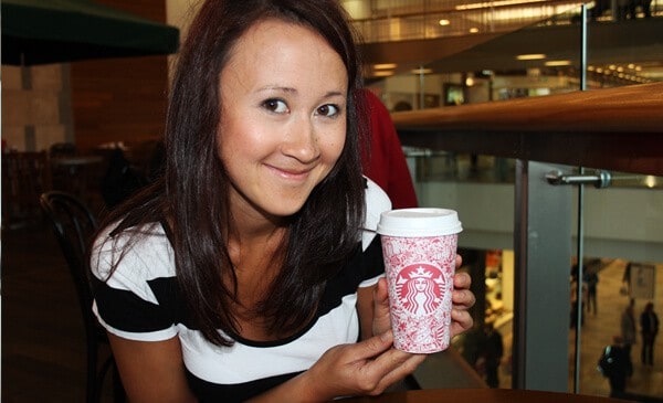 Starbucks Inky Red Cup, Johanna Basford