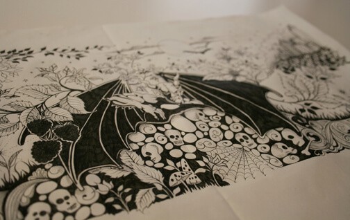 pen and ink illustration